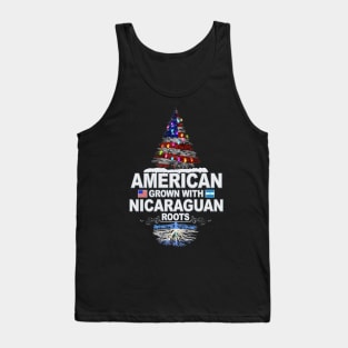 Christmas Tree  American Grown With Nicaraguan Roots - Gift for Nicaraguan From Nicaragua Tank Top